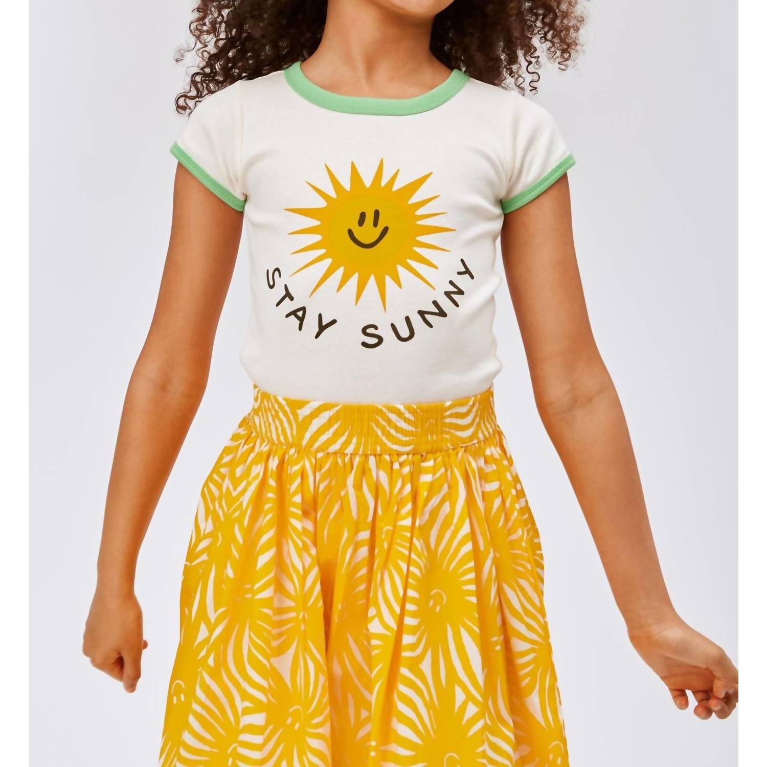 New Molo Stay Sunny Tee In Pearled Ivory